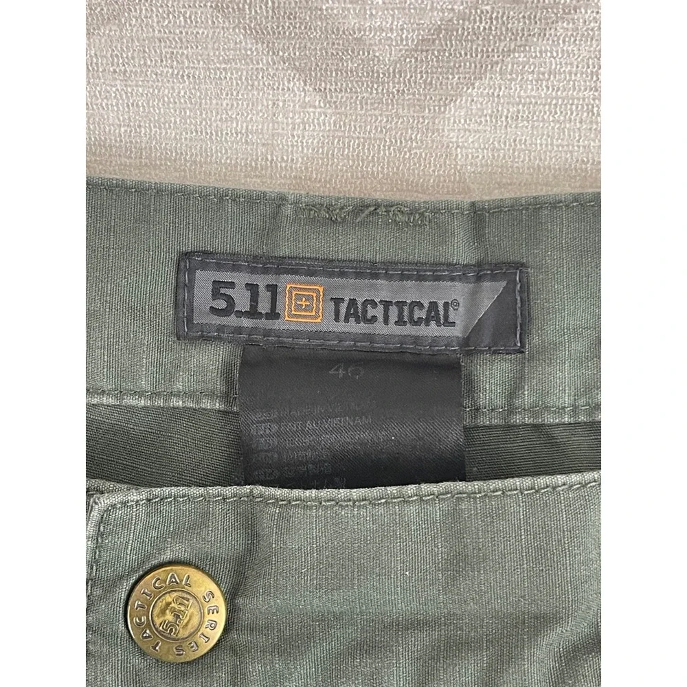 5.11 Tactical Mens‎ Cargo Pants 46 Olive Green Ripstop Workwear Hiking Trousers